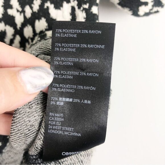 FREE PEOPLE | No Type Tee Black & White Animal Leopard Print Top Women’s Size S - Picture 11 of 12